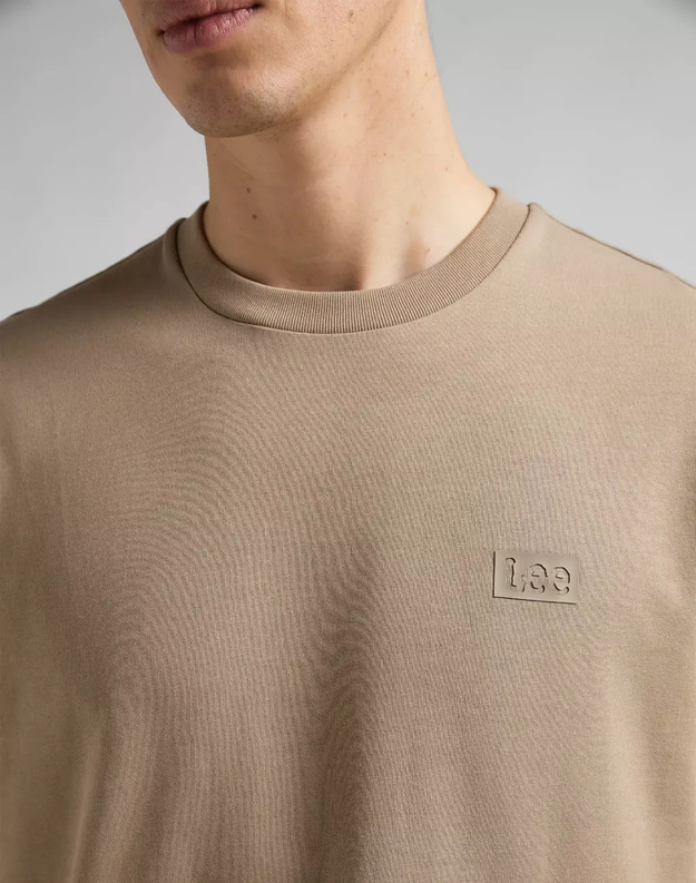 LEE CORE LOOSE TEE MĘSKI T-SHIRT LOGO CLAY L65BPZ56 112145344