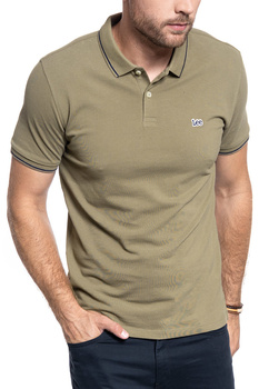 MĘSKIE POLO LEE PIQUE POLO UTILITY GREEN L61ARLNG 112113716