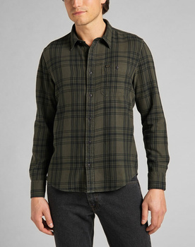 LEE LEESURE SHIRT MĘSKA KOSZULA SERPICO GREEN L66NMDOJ 112140558