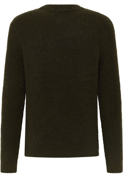 MUSTANG EMIL C CREW MĘSKI SWETER ELEGANCKI RIFLE GREEN 1015801 6514