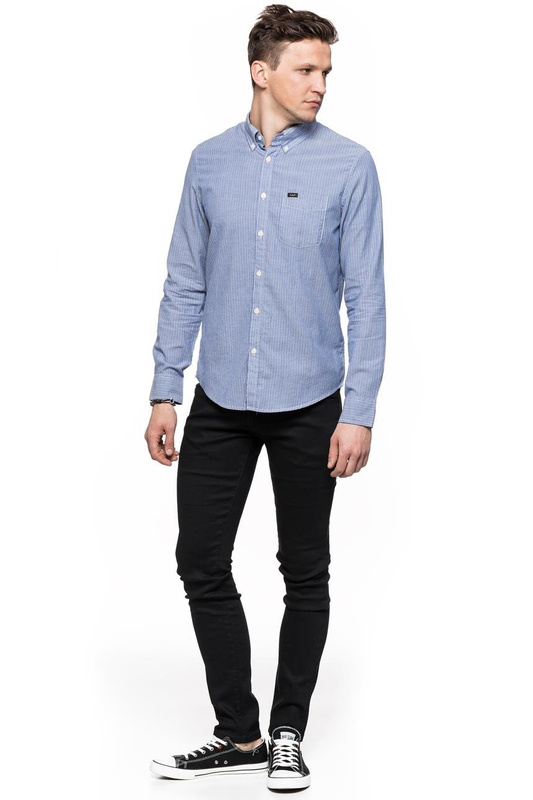 LEE BUTTON DOWN NIGHT BLUE L880ZMDY