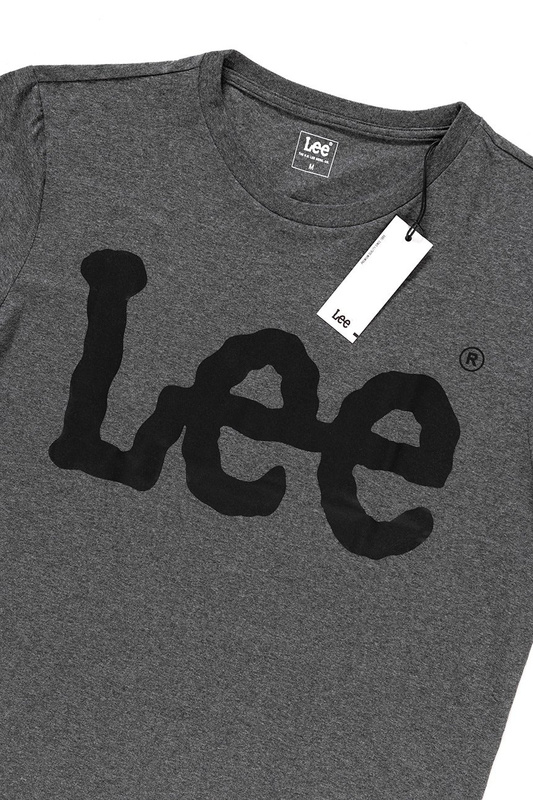 LEE T SHIRT LOGO TEE DARK GREY MELE L62AAI06 112114433