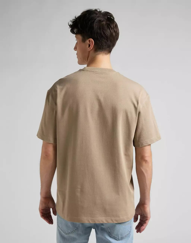 LEE CORE LOOSE TEE MĘSKI T-SHIRT LOGO CLAY L65BPZ56 112145344