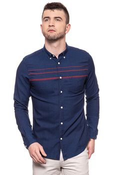 KOSZULA WRANGLER LS 1PKT BUTTON DOWN DARK INDIGO W5883M51E 112129630