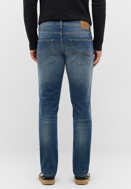 Męskie Spodnie jeansowe Mustang Style Orlando Slim Denim Blue 1016797 5000 434