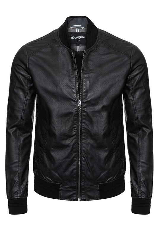 WRANGLER PERFORATED BOMBER BLACK W4645Z601