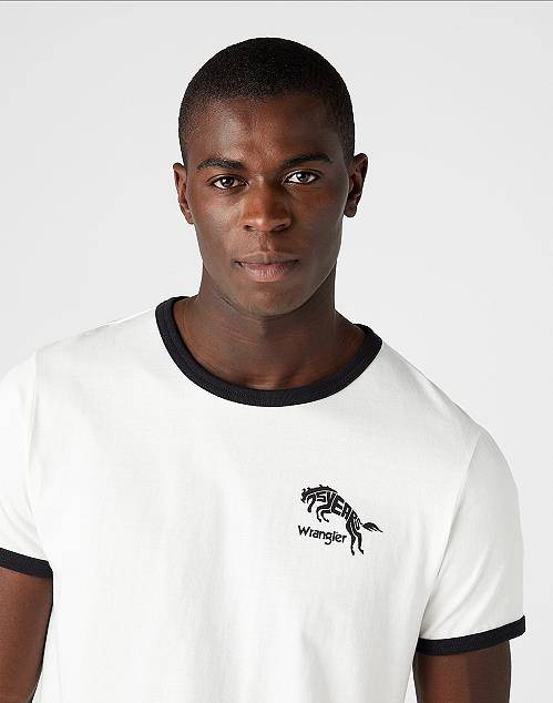 WRANGLER 75TH ANNI RINGER TEE MĘSKI T-SHIRT KOSZULKA BLACK BEAUTY W747EEZ13 112146262