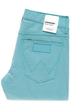 WRANGLER SPODNIE MĘSKIE GREENSBORO DUSTY TURQUOISE W15QRU25T 112127057