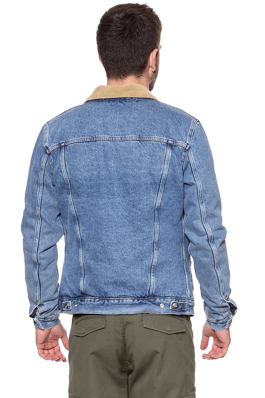 KURTKA JEANSOWA WRANGLER HAWKINS JACKET STONE BLUE W458ER255 112128909