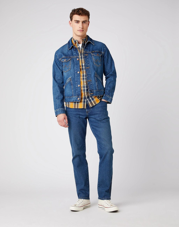 MĘSKA KOSZULA W KRATE WRANGLER LS 1PKT SHIRT INCA GOLD W5A14MXEN 112141417