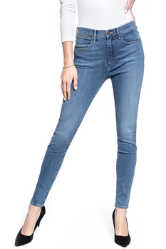 SPODNIE DAMSKIE WRANGLER SKINNY HIGH RISE WONDER BLUE W27HJR211 112128093