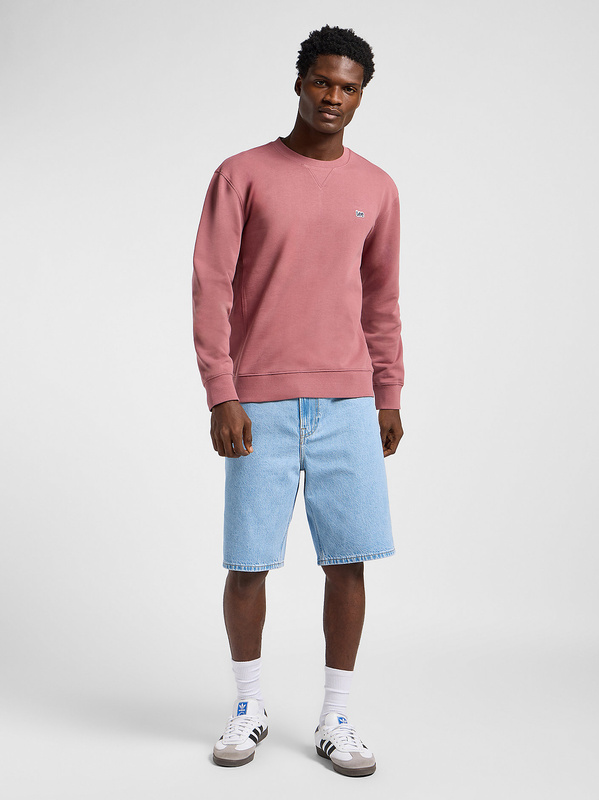 MESKA BLUZA LEE PATCH CREW SWS HENNA 112363880