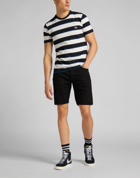 MĘSKI T-SHIRT LEE SS STRIPE TEE BLACK L60XLA01 112113632