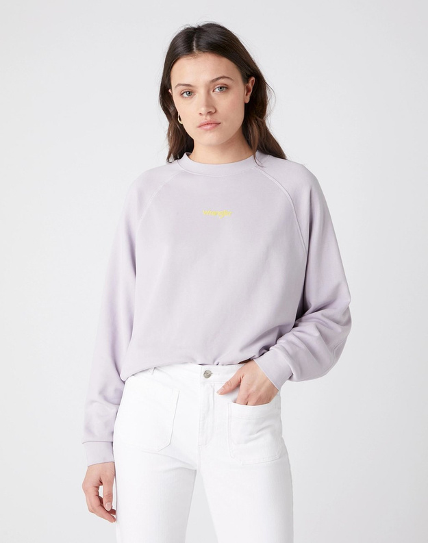 DAMSKA BLUZA WRANGLER RETRO RAGLAN IRIS PURPLE W6P5HNP16 112130826