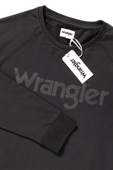 WRANGLER LS KABEL RAGLAN FADED BLACK W7B17FGV6 112131412