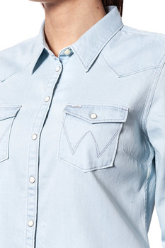 WRANGLER WESTERN SHIRT LIGHT INDIGO W50455G2E 112129245