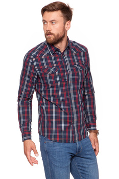 KOSZULA WRANGLER WESTERN SHIRT RED W59734M47 112129831