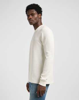 MESKA KOSZULKA LEE LS WAFFLE TEE ECRU 112371661
