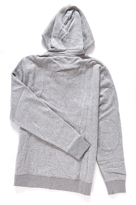 WRANGLER HOODIE MID GREY MEL W6523HI37