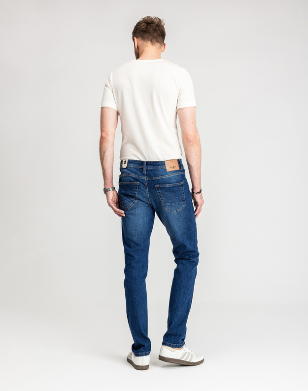 Męskie Spodnie Jeansowe Marcus Sebb 2216 Blue ink.  14-200303