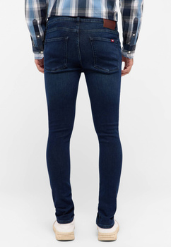 Męskie Spodnie Jeansowe Mustang Style Atlanta Super Skinny Denim Blue 1016305 5000 903