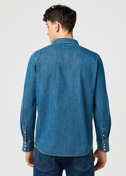 MESKA KOSZULA WRANGLER WESTERN SHIRT OLIVE BREEZE 112371572