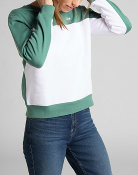 LEE COLOURBLOCK SWS DAMSKA BLUZA KLASYCZNA EVERGREEN L36QEJOT 112139962