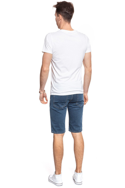 SPODENKI MĘSKIE MUSTANG Chicago Short DENIM BLUE 1006166 5000 680
