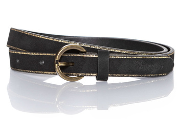 WRANGLER BLACK&GOLD BELT BLACK W0B31U101 112125514