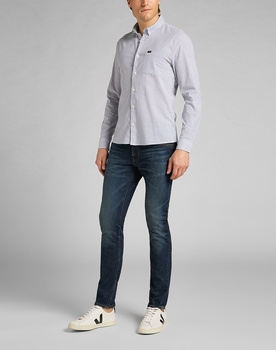 LEE SLIM BUTTON DOWN NAVY L66XMC35 112140597