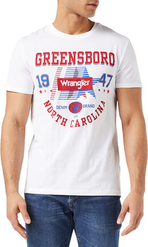 WRANGLER AMERICANA TEE MĘSKA KOSZULKA LOGO WHITE W7MTD3989 112146383