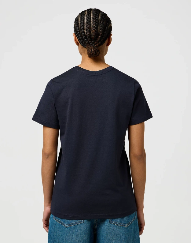 DAMSKA KOSZULKA WRANGLER SIGN OFF TEE DARK NAVY 112370764