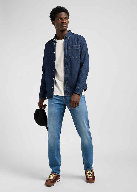 MESKIE SPODNIE JEANSOWE LEE DAREN ZIP FLY DENIM SAVANT 112370646