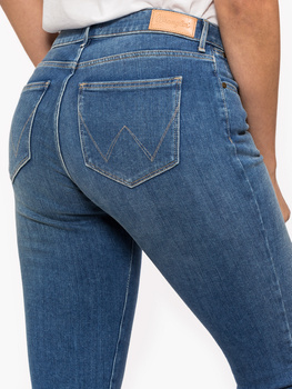 WRANGLER SLIM DAMSKIE SPODNIE JEANSOWE JEANS MOUNTIAN ROCK W28LGR22Q 112128392
