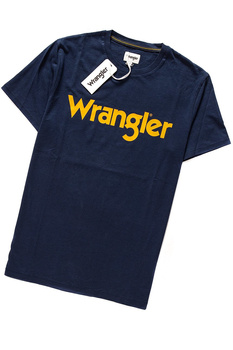WRANGLER T SHIRT LOGO TEE NAVY W7C49FQ35 112131706