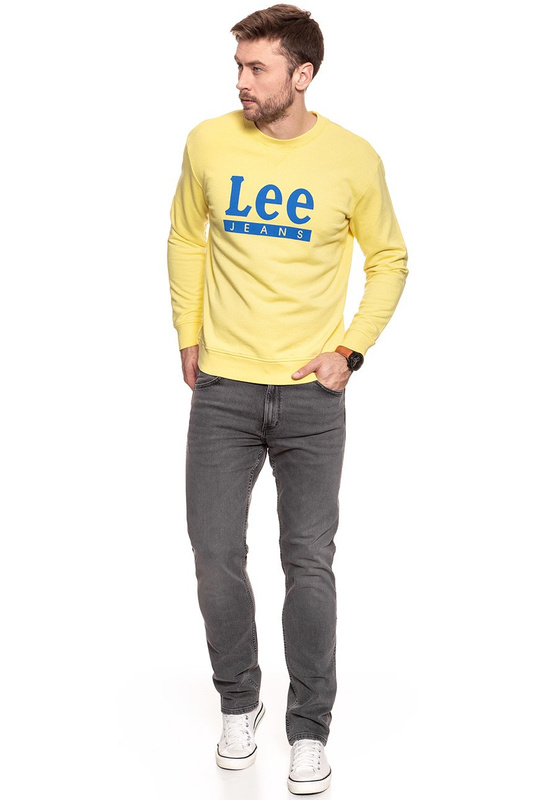 BLUZA MĘSKA LEE BASIC GRAPHIC CREW YELLOW SIGN L80TJBLN 112121527