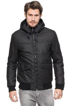 TOM TAILOR WAX COTTON SCHOOL JACKET BLACK 3522242.00.12 COL. 2999