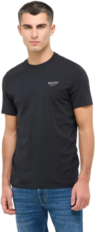 Męski T-Shirt Mustang Style Austin Jet Black 1016481 4188