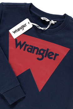 BLUZA WRANGLER DAMSKA LOGO CREW NAVY W6087HY35 112130466