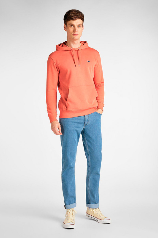 LEE PLAIN HOODIE MĘSKA BLUZA LOGO PAPRIKA L80YSPNI 112121598