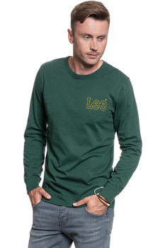LONGSLEEVE LEE OUTLINE LOGO LS DK BOTTLE GREEN L60GFEBB 112113358