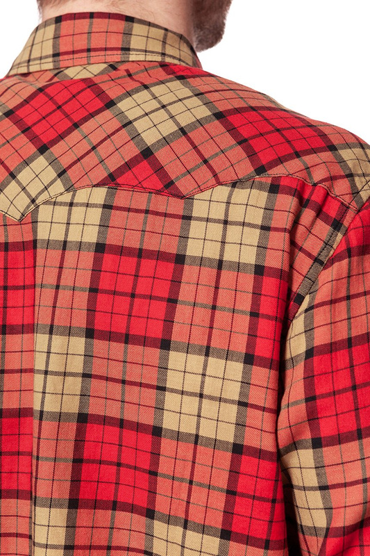 KOSZULA WRANGLER LS WESTERN SHIRT SALSA RED W5969SZWN 112129819