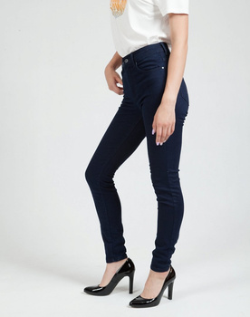 WRANGLER HIGH RISE SKINNY DAMSKIE SPODNIE JEANSOWE BLUE MOON W27HLFP22 112319137