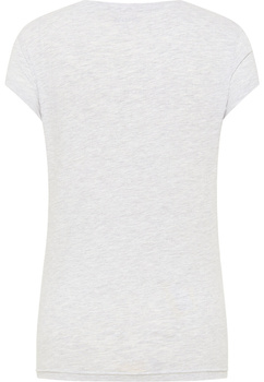 MUSTANG Alina C Logo Tee Damski T-shirt Koszulka Light Grey Melange 1013222 4141