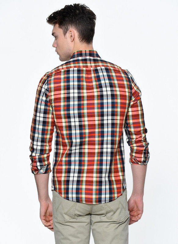 LEE BUTTON DOWN BURNT OCHRE L880DTBH