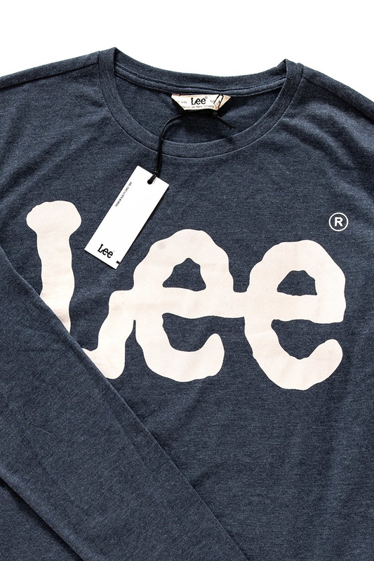 LEE LOGO TEE LS BRIGHT NAVY L63TUOCF