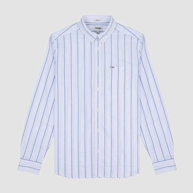 WRANGLER BUTTON DOWN SHIRT MĘSKA KOSZULA MATERIAŁOWA W PASKI W5B1BMX12 112320844