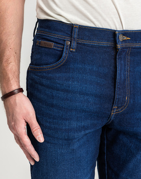 MESKIE SPODNIE WRANGLER TEXAS SLIM NIGHT SHADE 112350865