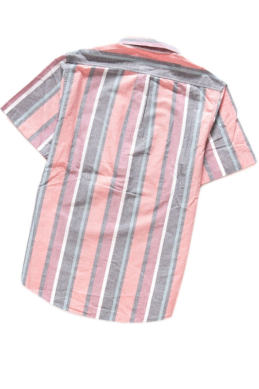 KOSZULA MĘSKA LEE BUTTON DOWN SS BURNED RED L886NULB 112123688
