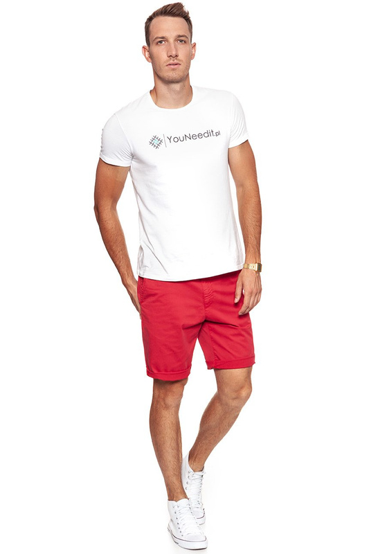 KRÓTKIE SPODENKI WRANGLER CHINO SHORT SCARLET RED W14AMM14A 112126566